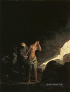 Brigant Stripping eine Frau Francisco de Goya Ölgemälde